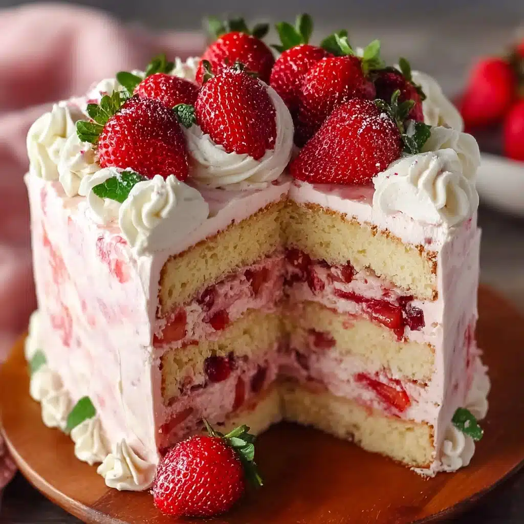 Best Strawberry Cake Ever Recipe - Recipe Image