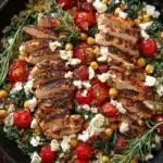 Greek Chicken and Lemon Rice 6 Chicken, Spinach, and Mushroom Low-Carb Oven Dish Recipe
