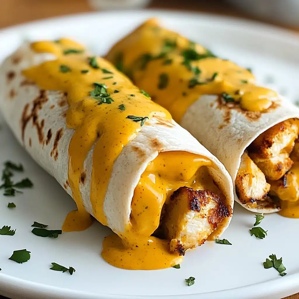 Cheesy Garlic Chicken Wraps Recipe 5 Cheesy Garlic Chicken Wraps Recipe - Recipe Image