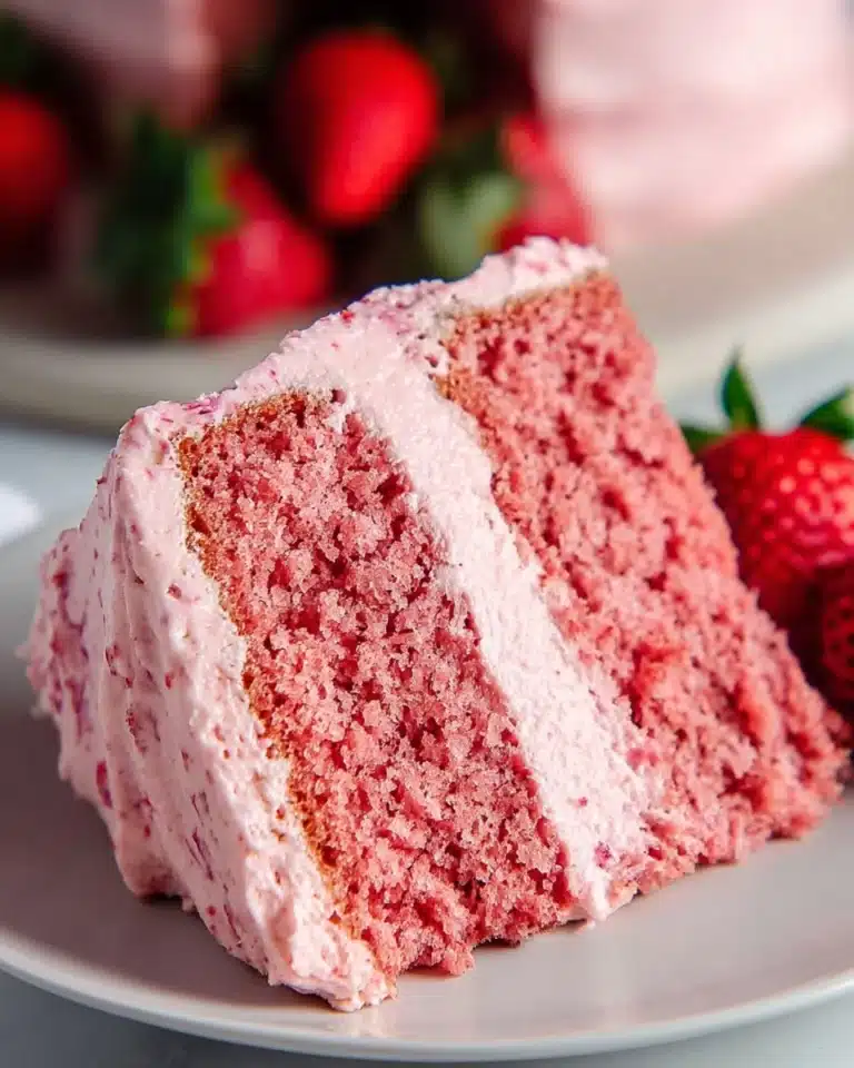 Fresh Strawberry Cake With Strawberry Buttercream Recipe