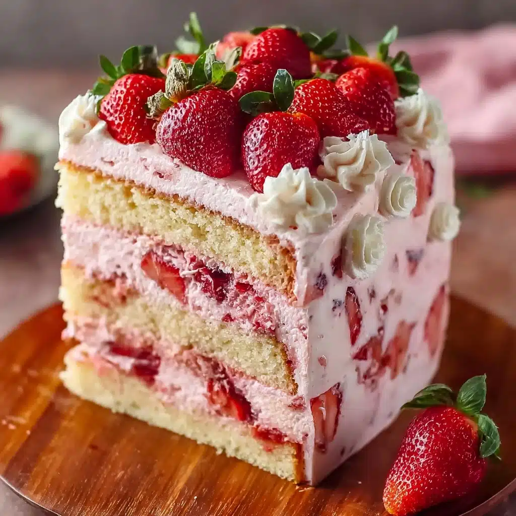 Best Strawberry Cake Ever Recipe - Recipe Image