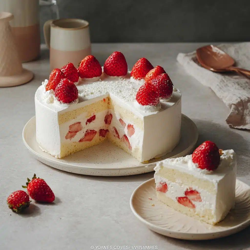 Japanese Strawberry Cake Recipe 4 Japanese Strawberry Cake Recipe - Recipe Image