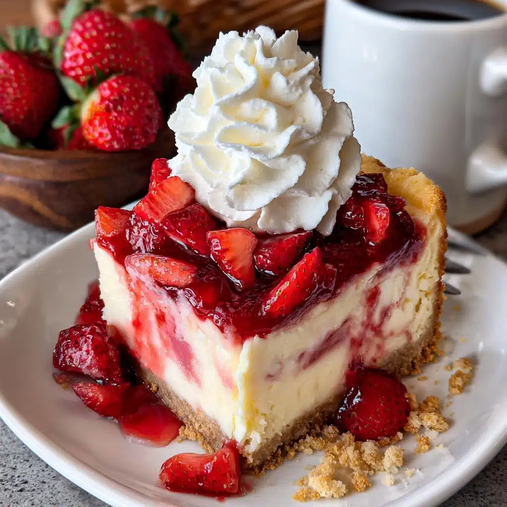 Strawberry Cheesecake Dump Cake Recipe 4 Ingredients for Strawberry Cheesecake Dump Cake Recipe - Recipe Image