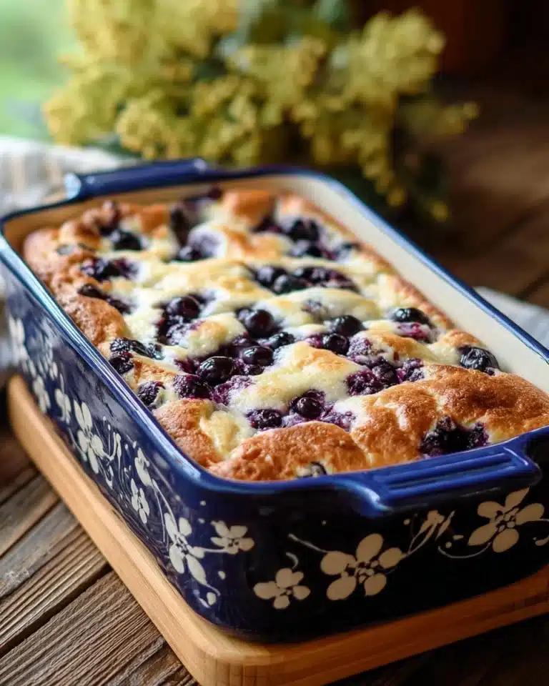 Blueberry Buttermilk Pancake Casserole Recipe