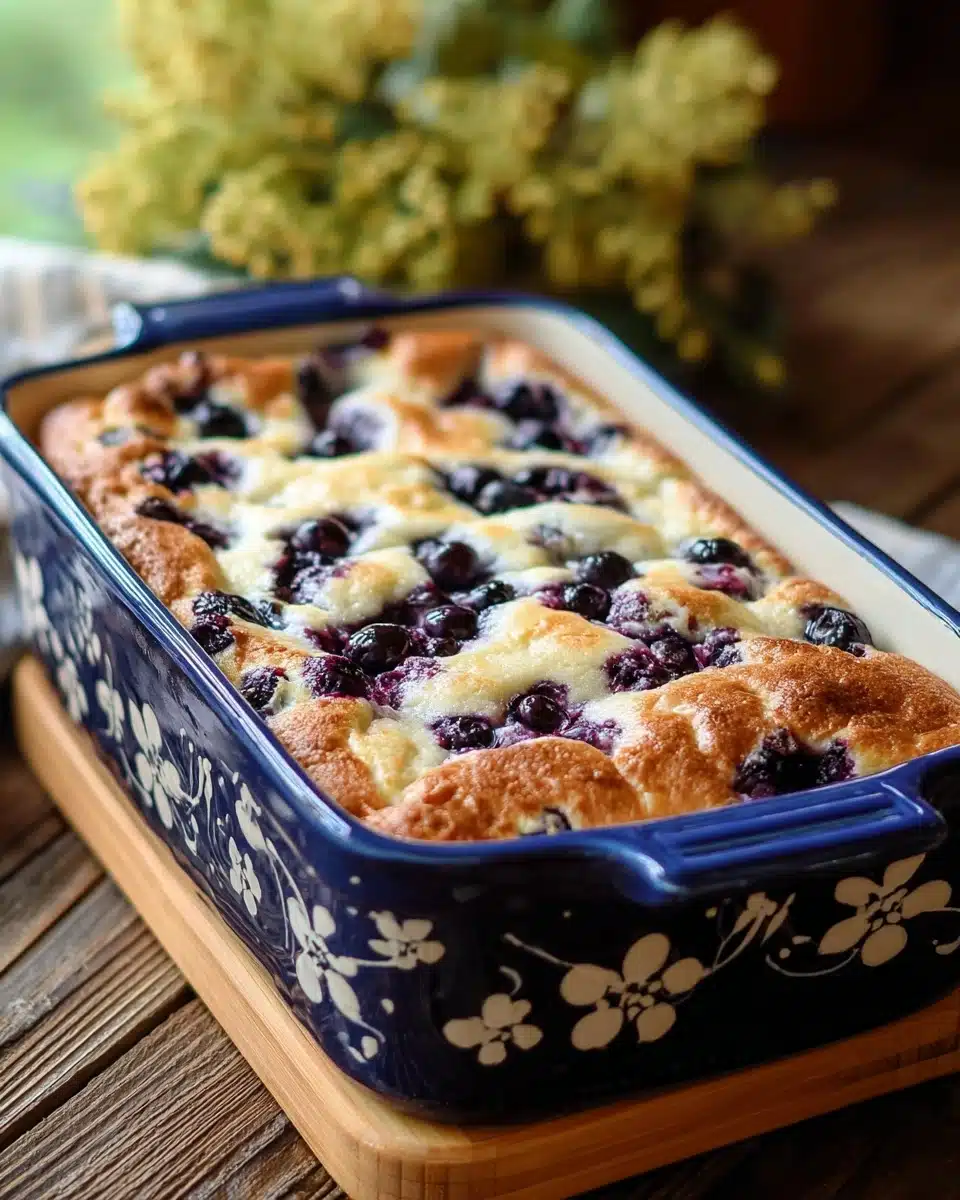 Blueberry Buttermilk Pancake Casserole Recipe