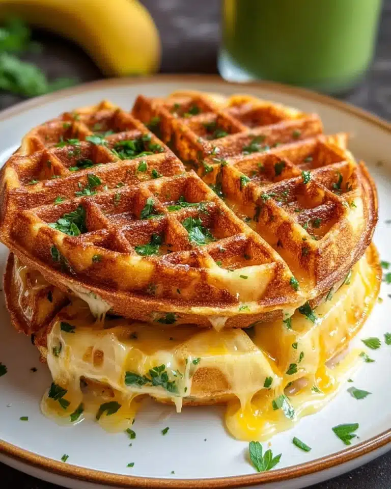 Easy Low Carb Chaffle with Egg and Cheese Recipe