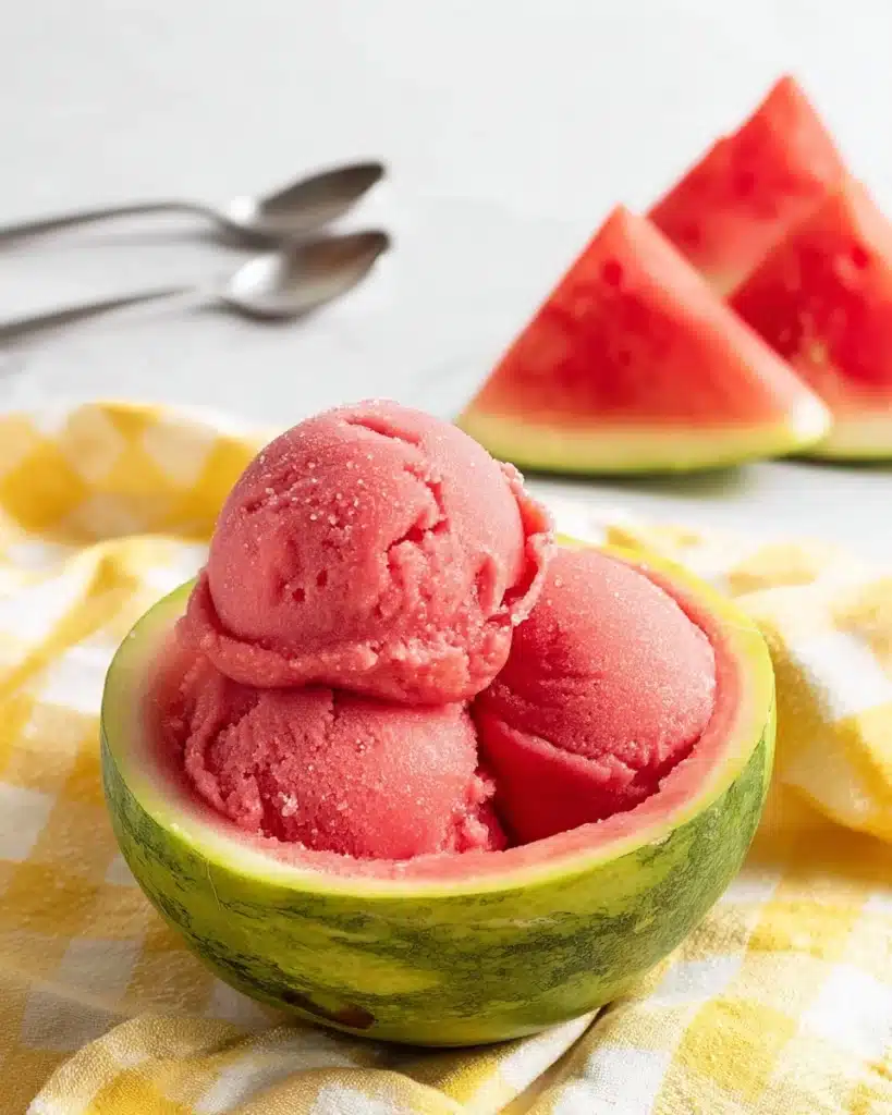 Vegan Watermelon Gelato (Only 2 Ingredients!) Recipe
