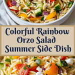 Rainbow Orzo Salad Recipe