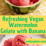 Vegan Watermelon Gelato (Only 2 Ingredients!) Recipe