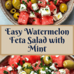 5-Minute Watermelon Feta Salad : Light & Refreshing Recipe