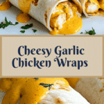 Cheesy Garlic Chicken Wraps Recipe