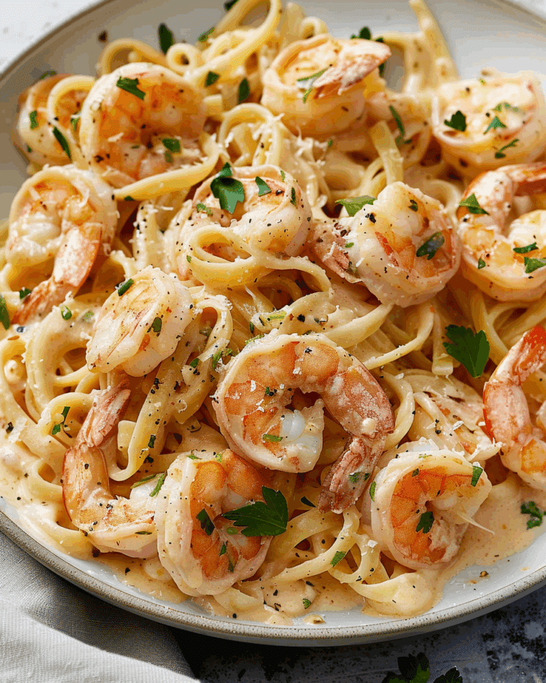 Creamy Garlic Shrimp Pasta