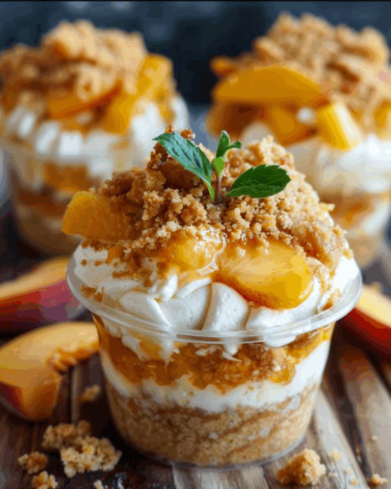 Peach Cobbler Cheesecake
