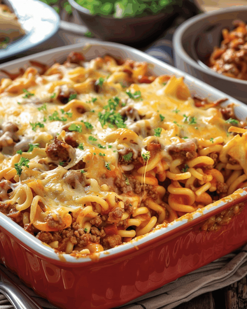 Sloppy Joe Casserole with Noodles: Hearty and Cheesy Comfort Food