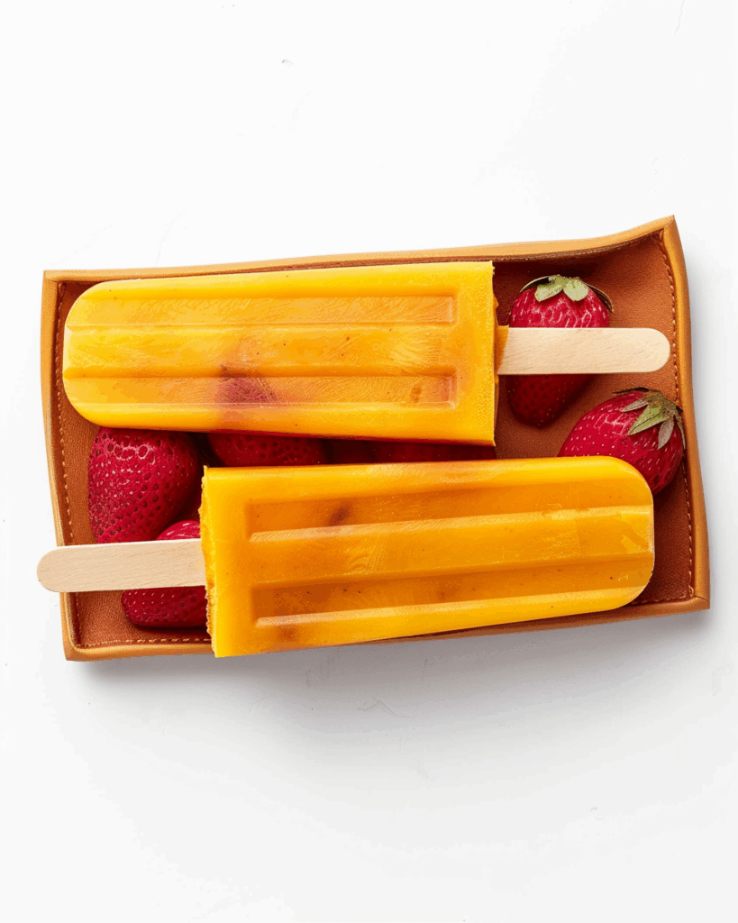 Strawberry Mango Popsicles