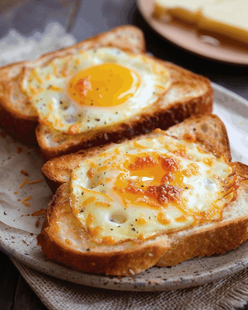 Air Fryer Egg and Cheese Toast