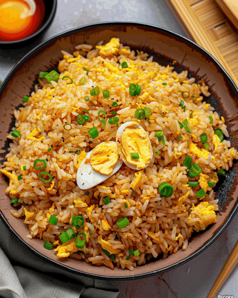Easy Egg Fried Rice (Only 6 Ingredients!)