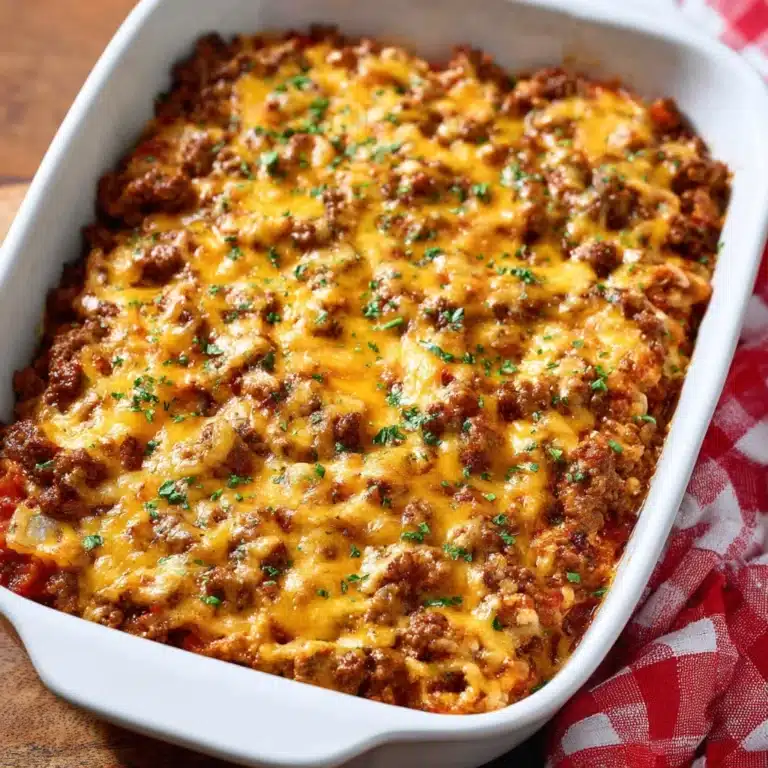 Keto Cheeseburger Casserole Recipe