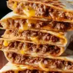 Cheesy Ground Beef Quesadillas Recipe 4 Cheesy Ground Beef Quesadillas Recipe