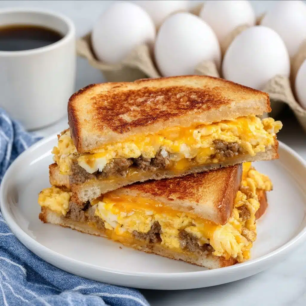 Breakfast Grilled Cheese with Beef Recipe - Recipe Image