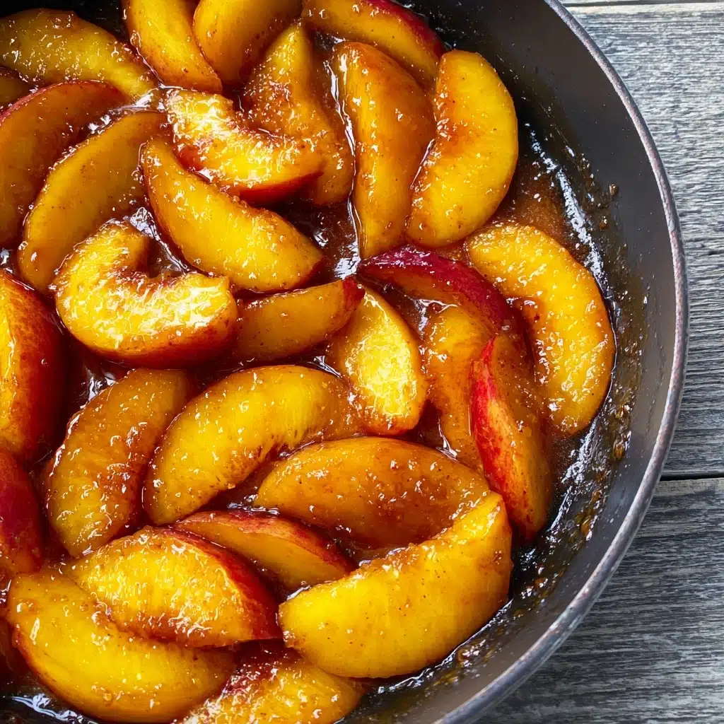 Caramelized Skillet Peaches Recipe - Recipe Image