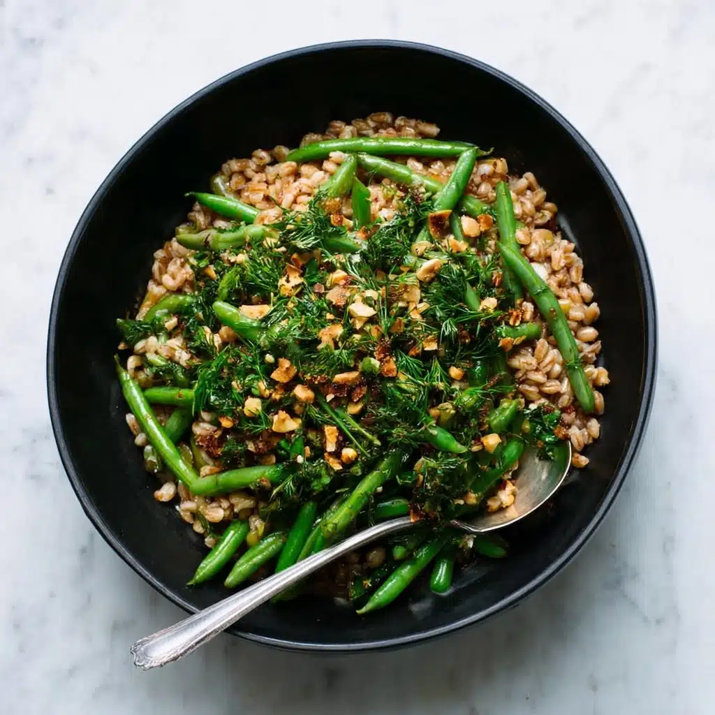 Farro and Green Bean Salad With Walnuts and Dill Recipe - Recipe Image
