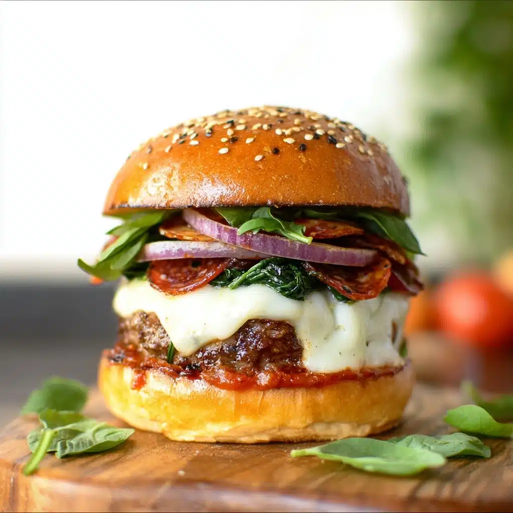 Pizza Burgers Recipe - Recipe Image