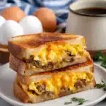 Breakfast Grilled Cheese with Beef Recipe