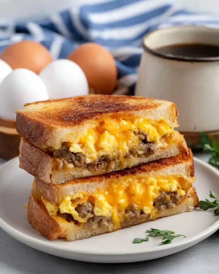 Breakfast Grilled Cheese with Beef Recipe