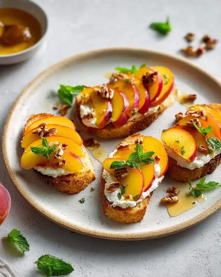 Peach Bruschetta Recipe