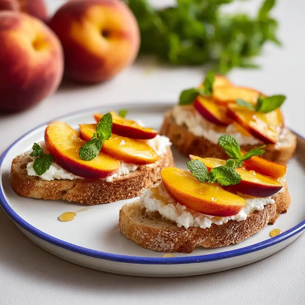 Peach Bruschetta Recipe 4 Peach Bruschetta Recipe - Recipe Image