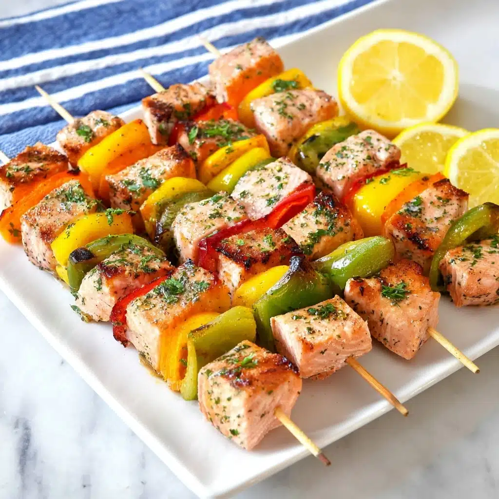 Easy Salmon Kebabs Recipe 4 Easy Salmon Kebabs Recipe - Recipe Image
