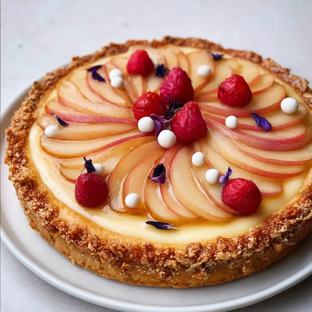 White Peach Mascarpone Tart Recipe - Recipe Image