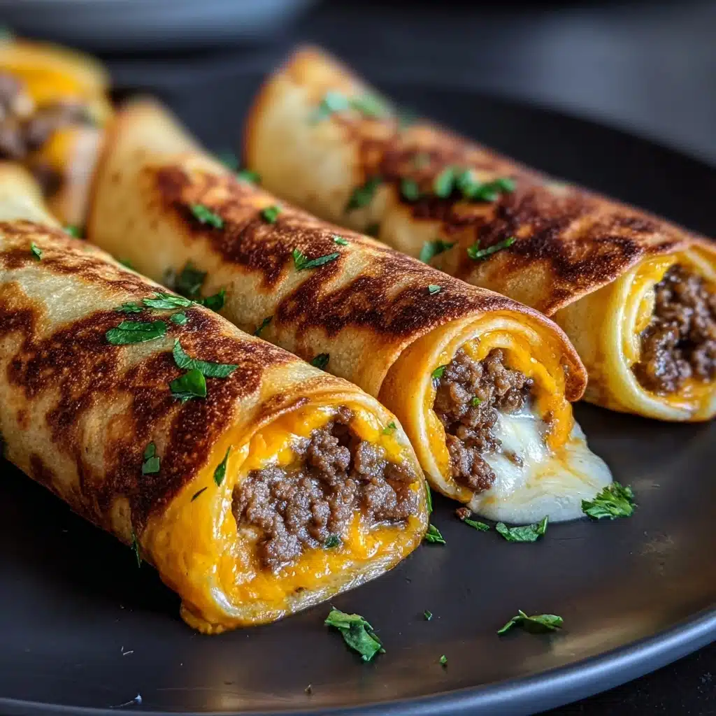 Easy Garlic Butter Beef Cheeseburger Rollups Recipe 4 Easy Garlic Butter Beef Cheeseburger Rollups Recipe - Recipe Image