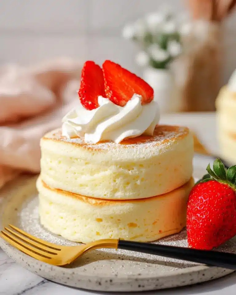 Fluffy Japanese Soufflé Pancakes Recipe