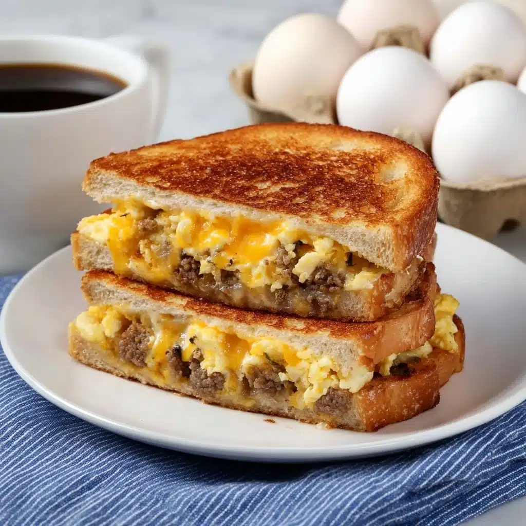 Breakfast Grilled Cheese with Beef Recipe - Recipe Image