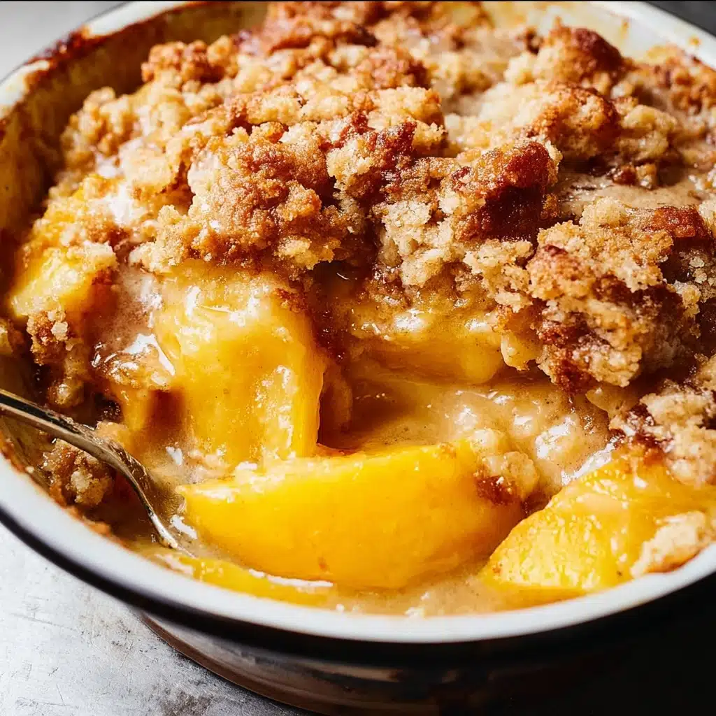 Peach Cobbler Recipe 4 Use a wider, shallow baking dish, about 2 to 2 Recipe - Recipe Image