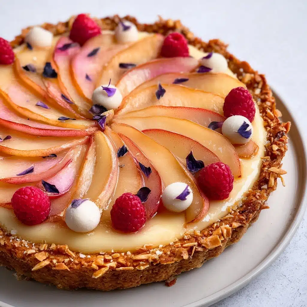 White Peach Mascarpone Tart Recipe - Recipe Image