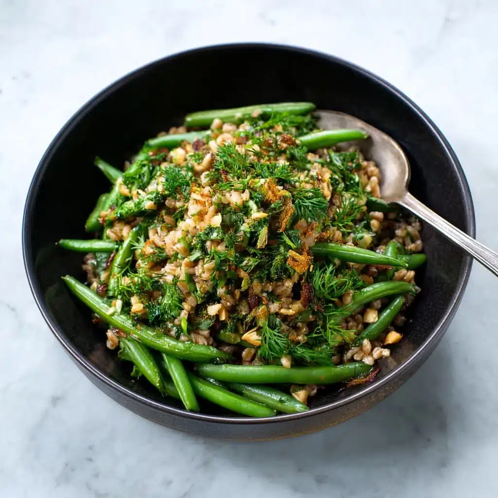 Farro and Green Bean Salad With Walnuts and Dill Recipe - Recipe Image