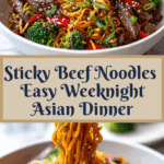 Sticky Beef Noodles Recipe