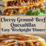 Cheesy Ground Beef Quesadillas Recipe
