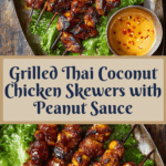 Grilled Thai Coconut Chicken Skewers Recipe