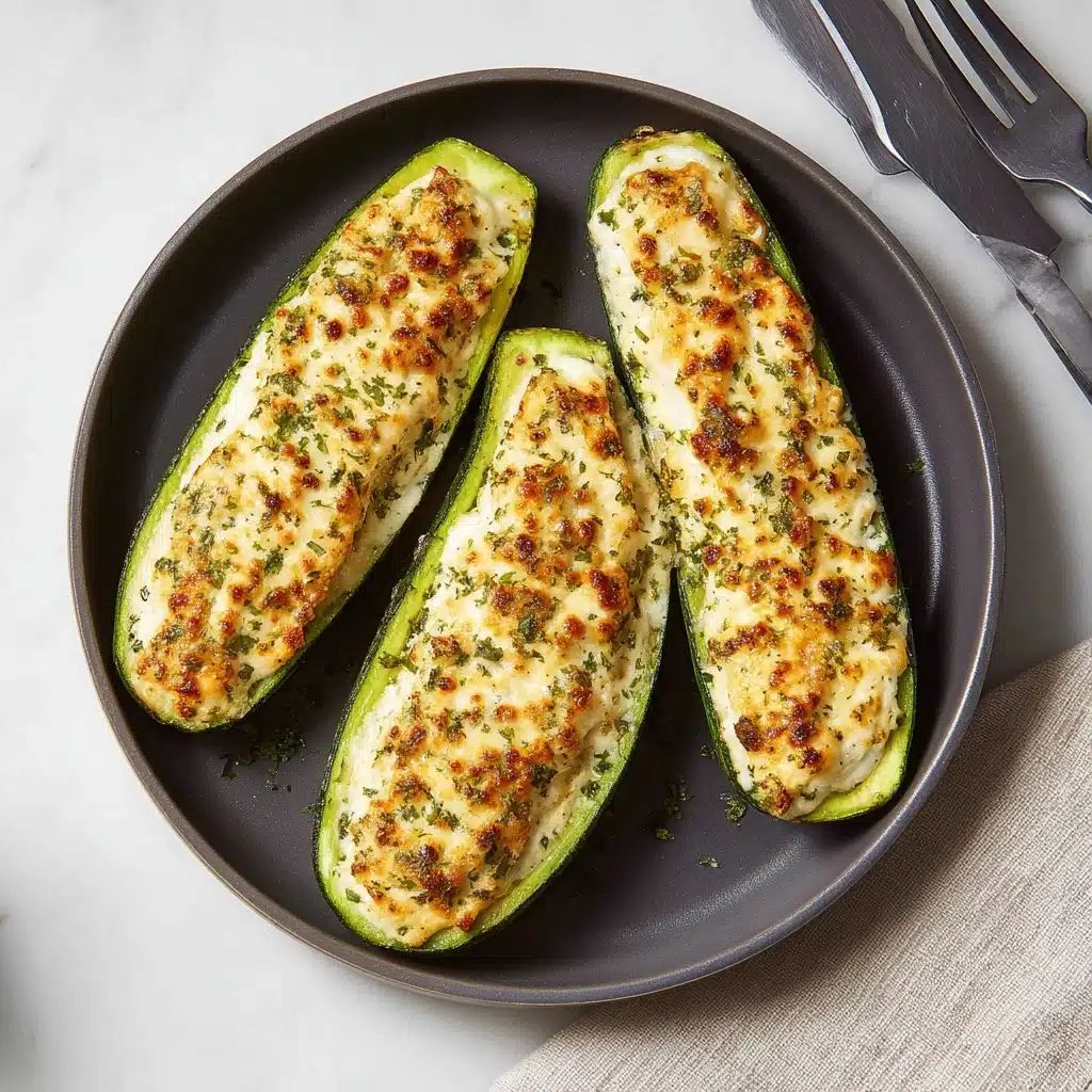Feta Cheese Stuffed Zucchini Recipe - Recipe Image