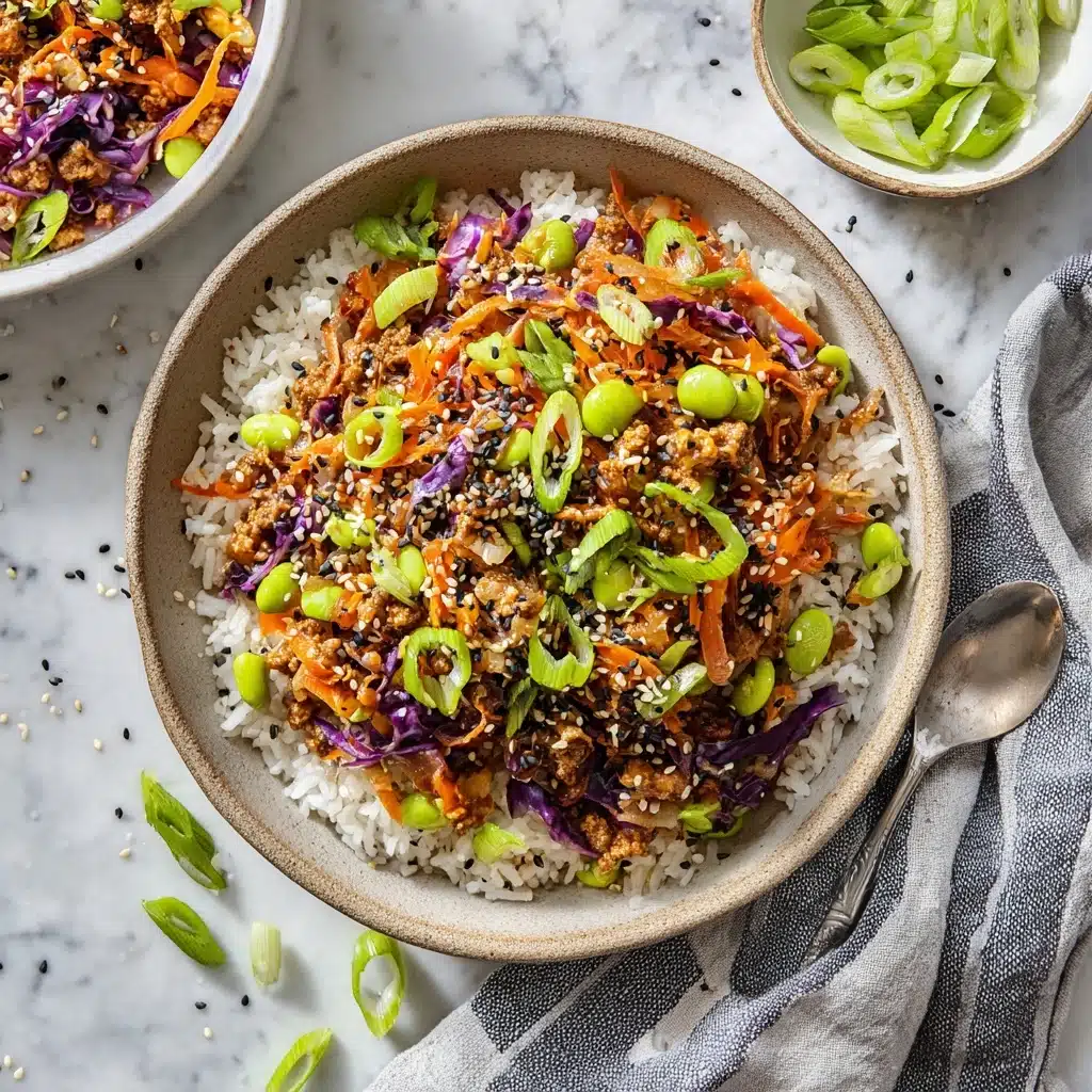 Easy Ground Turkey Egg Roll in a Bowl Recipe - Recipe Image