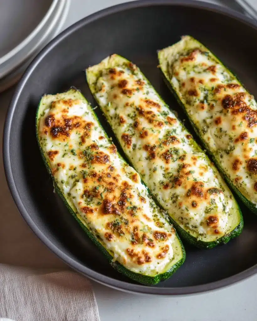 Feta Cheese Stuffed Zucchini Recipe