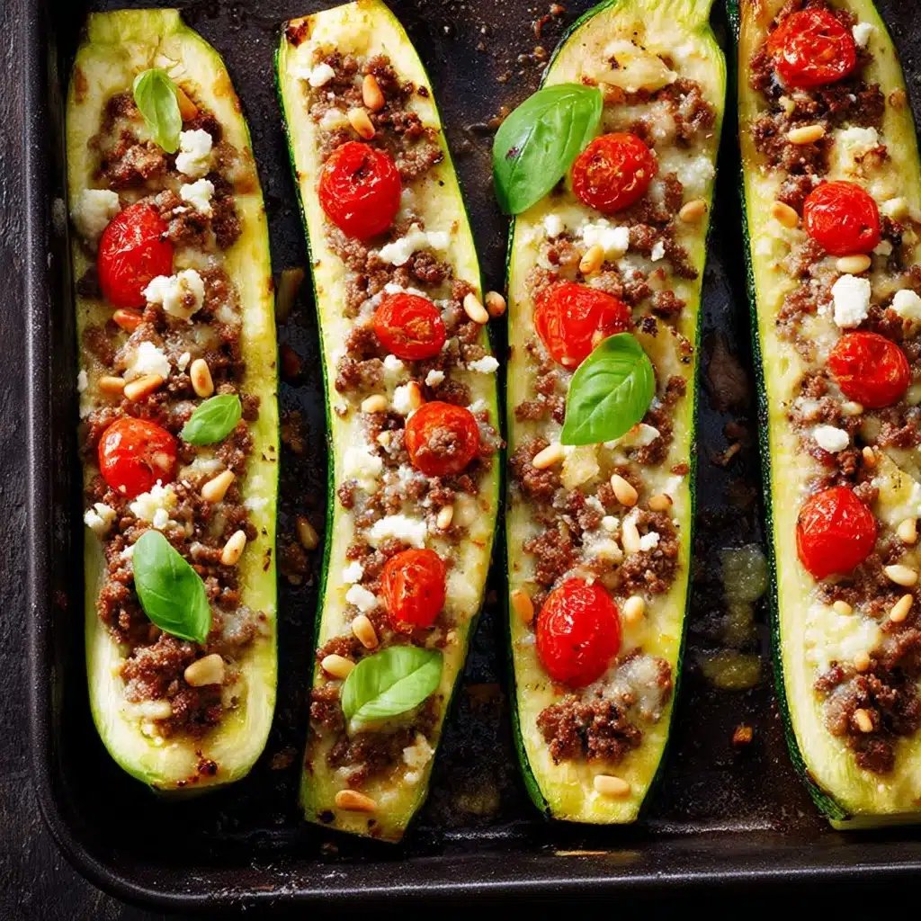 Mediterranean Stuffed Zucchini Recipe - Recipe Image