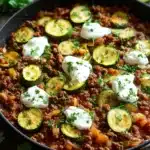 Zucchini and Ground Beef Skillet Recipe
