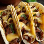 Garlic Butter Honey BBQ Beef Tacos Recipe