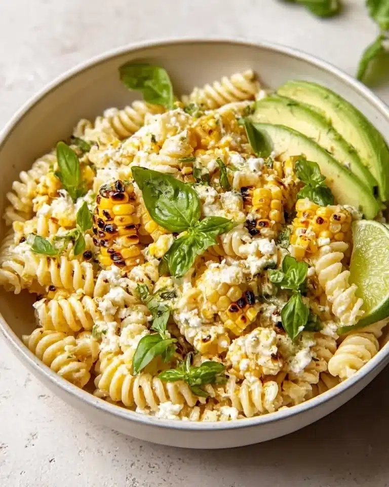 Creamy Street Corn Pasta Salad Recipe