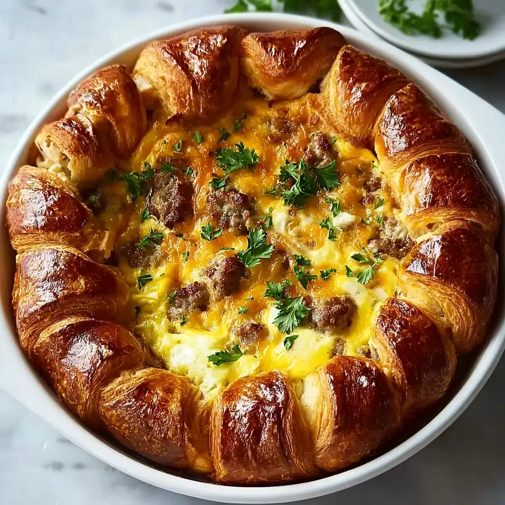 Overnight Croissant Breakfast Casserole 3 Cranberry Orange Breakfast Cake Recipe - Recipe Image